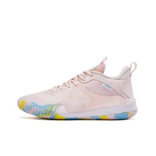PEAK Cushioned Slip Resistant Breathable Low Top Basketball Shoes Men's Pink