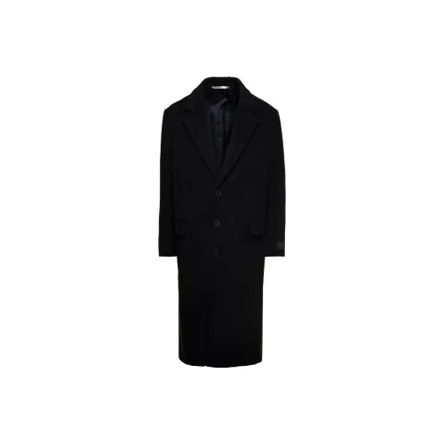 Valentino Coats Men Black