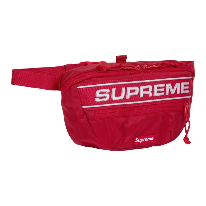 Supreme Waterproof Nylon Crossbody Bag, Fanny Pack Regular Unisex Red-1