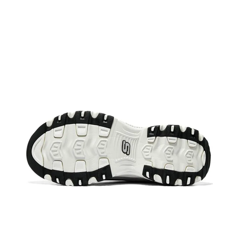Skechers D'Lites Varsity Spirit Sneaker 'White Brown Grey'-5