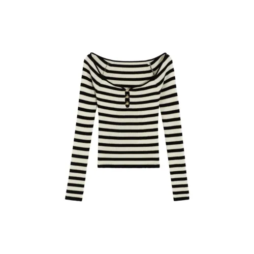 Bebe Knitwear Women's Black/White