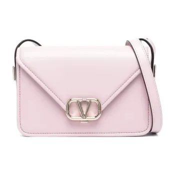 Valentino Calfskin Handbag, Shoulder Bag Women's Light Purple
