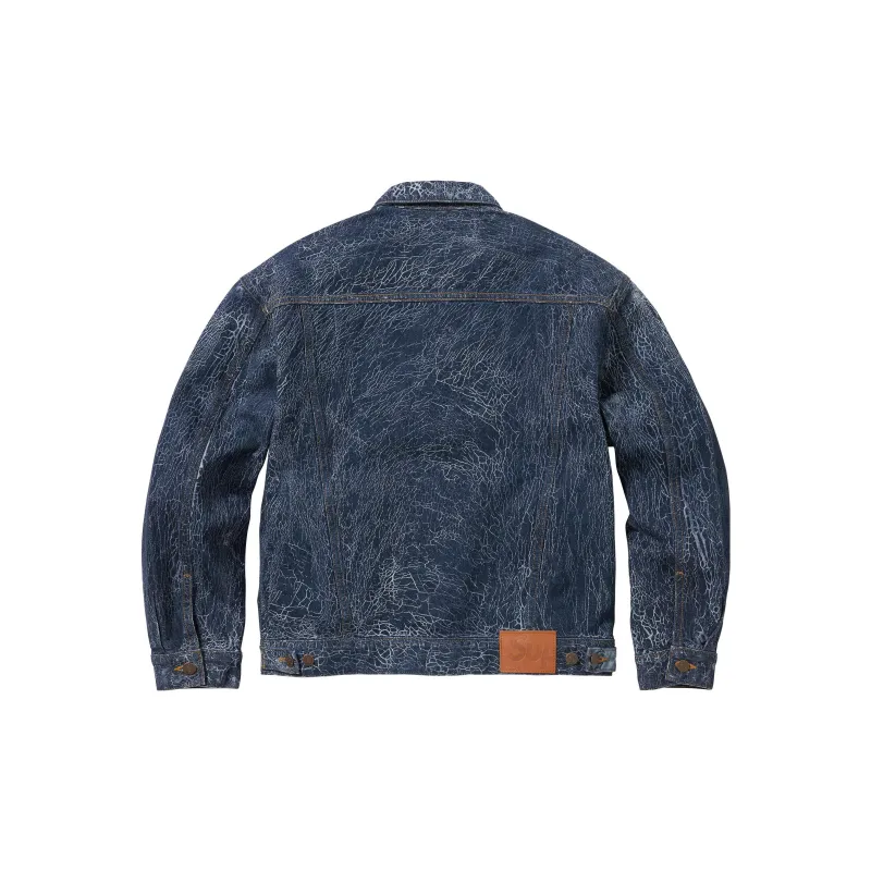 Supreme Crackle Denim Trucker Jacket-4