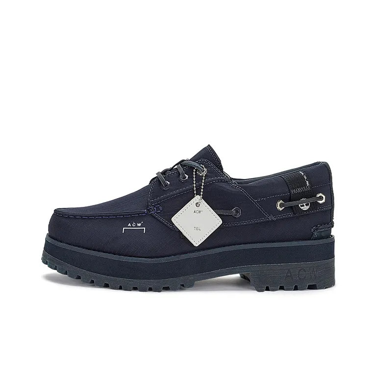 Timberland X A Cold WALLWaterproof Authentic 3 Eye Boat Shoe 'Navy'-0
