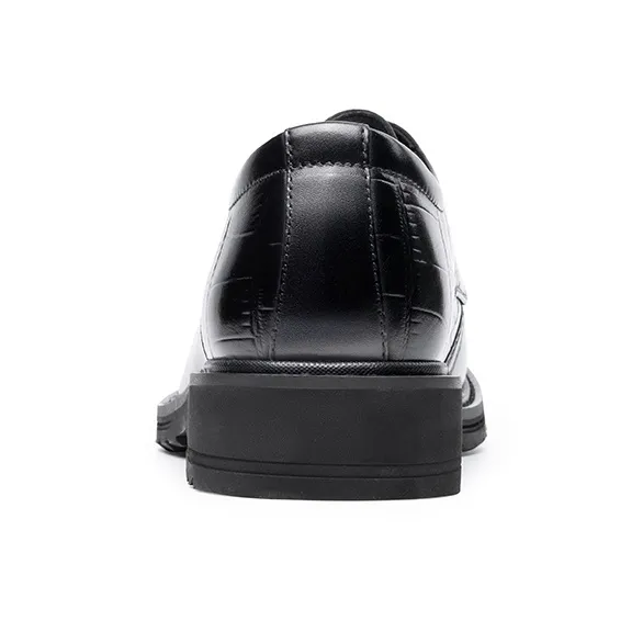 LAORENTOU Dress Shoes Men Low Top Black/Brown-3