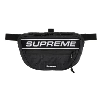 Supreme Water Resistant Nylon Crossbody Bags Fanny Pack Unisex Black