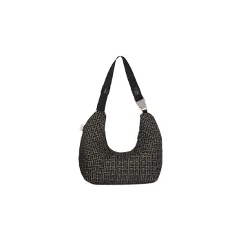 BALMAIN Polyamide Hobo Bag Crossbody Bag Shoulder Bag Men's Khaki