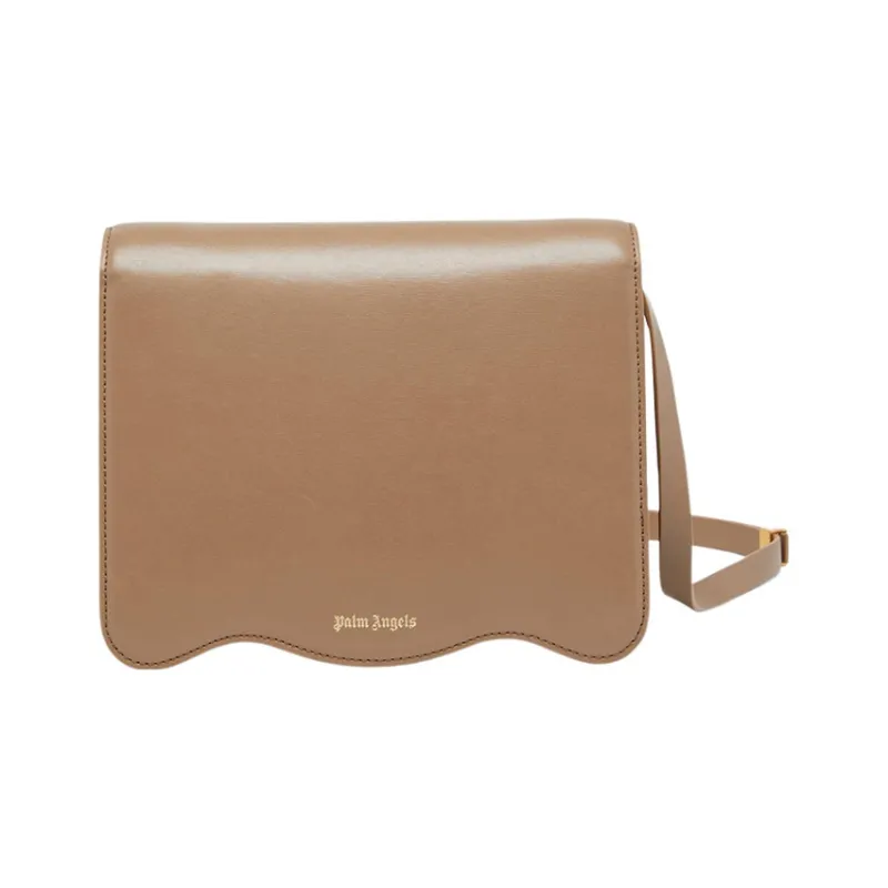 PALM ANGELS Cow Leather Crossbody Bag Shoulder Bag Women's Brown-3