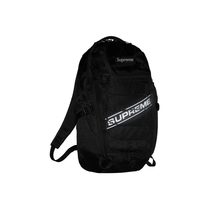 Supreme Waterproof Nylon Backpack Unisex Black-2