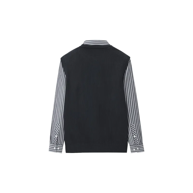 HLA Knitwear Men Navy Blue 13-1