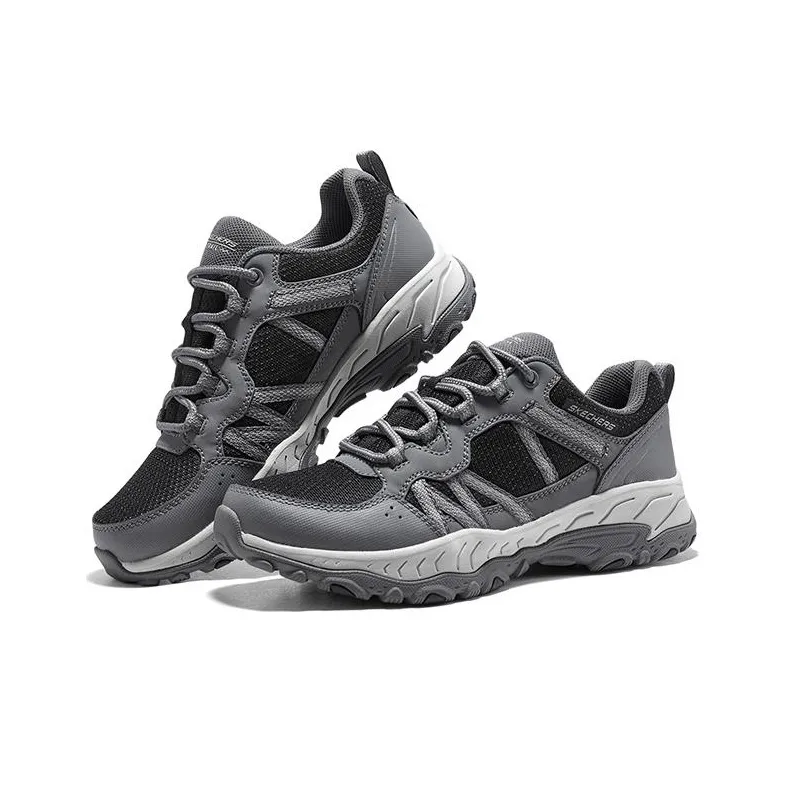 Skechers Grand Peak   Trail Bound Cushioning Anti Slip And Wear Resistant Low Top Outdoor Shoes Women's Gray Black-3