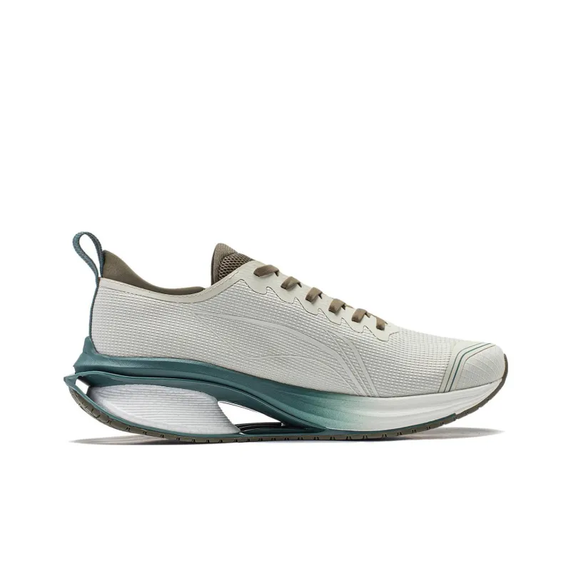 LiNing WuShi 5S 3.0 Cushioning Anti Slip And Wear Resistant Low Top Running Shoes Men's White Green-1