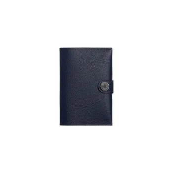 HERMES R.M.S Evercolor Calfskin Passport Holder Men's Midnight Blue/Midnight Blue