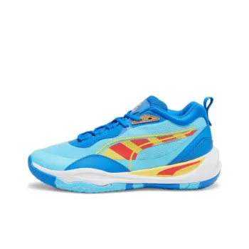 SMURF x PUMA Playmaker Pro Mid Slip Resistant Low Top Basketball Shoes Men's Blue