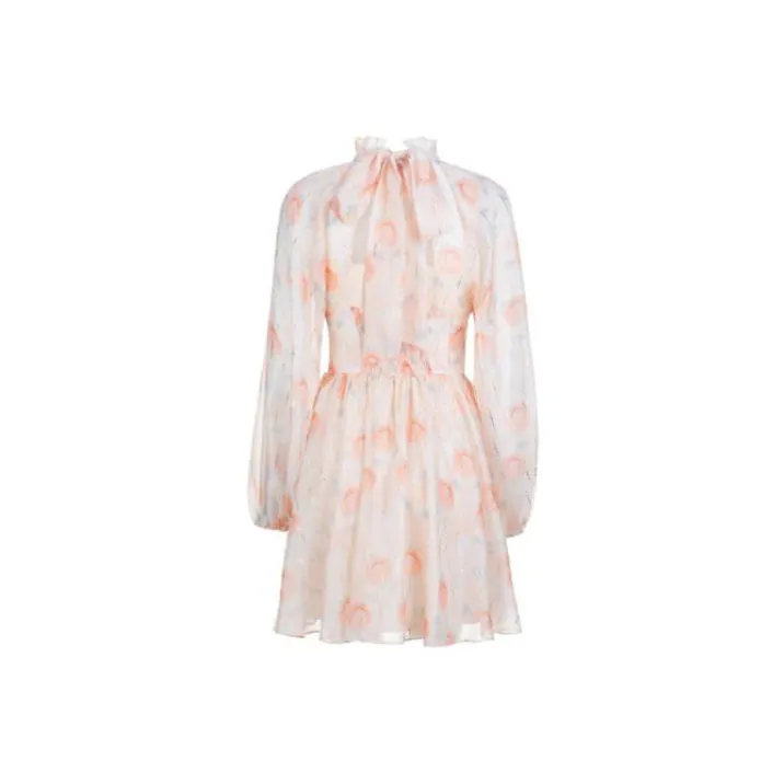 AIVEI Long Sleeved Dresses Women's Light Neroli-1