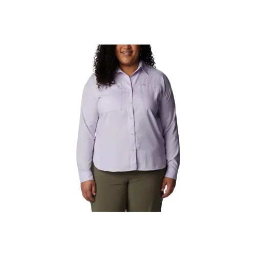 Columbia Silver Ridge Shirts Women's Purple