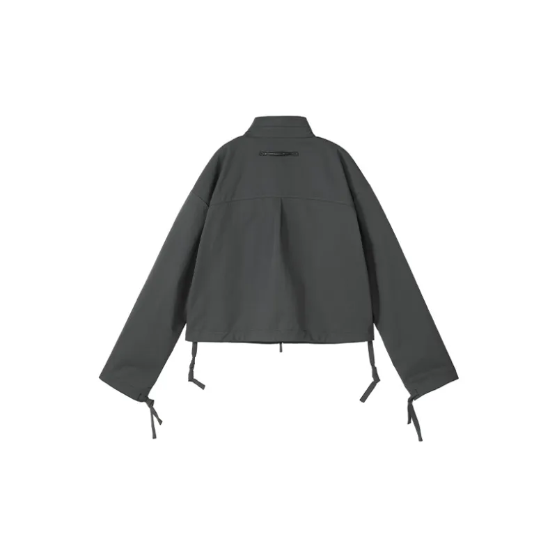 NORVINCY British Windproof Double Zip Closure Cropped Jacket Men's-4