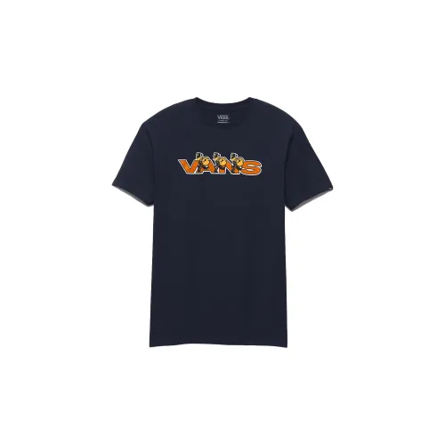 Vans Marching T-Shirts Unisex Marine Blue