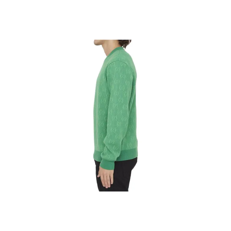 GUCCI FW23 Sweatshirt Men's Green-3