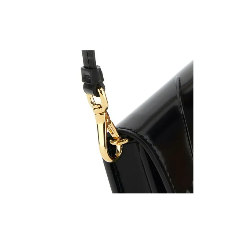 PRADA Leather Shoulder Bag, Crossbody Bag, Wallet Women's Black-7