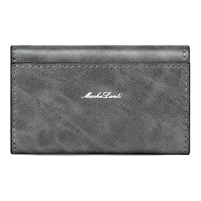 MashaLanti Leather Wallet Card Holder Key Pouch Men's Multicolor-1