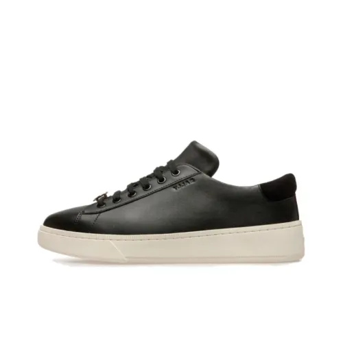 BALLY Anti Slip Wear Resistant Low Top Skateboard Shoes Men's Black White