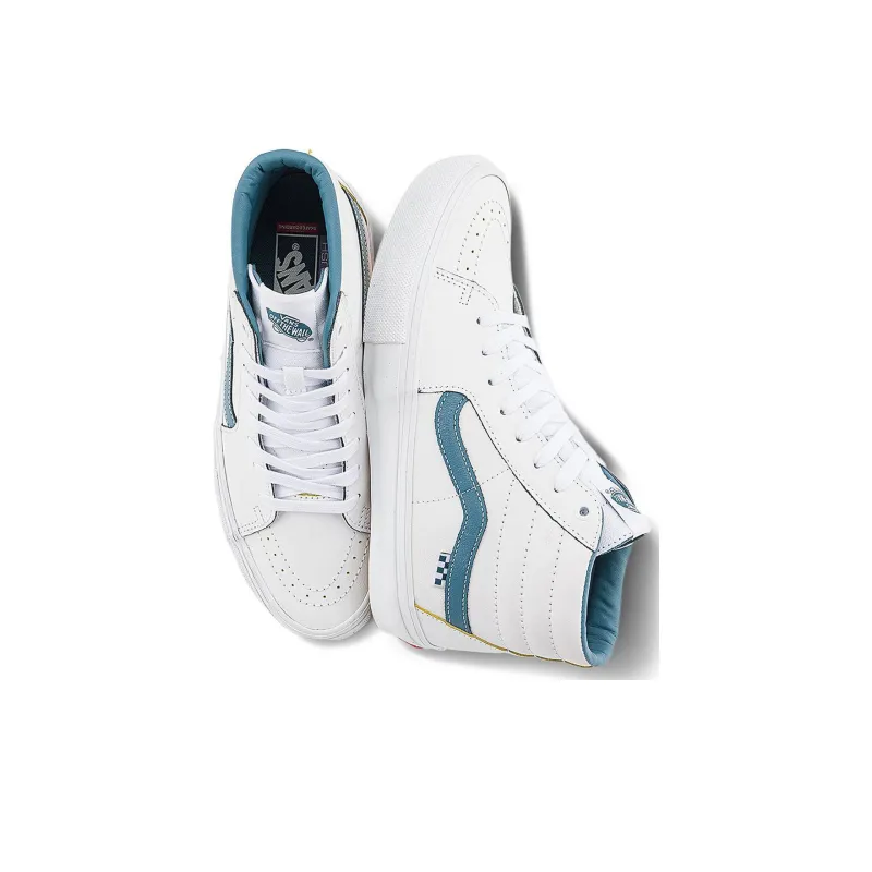 Vans SK8 Hi 'White Blue'-2