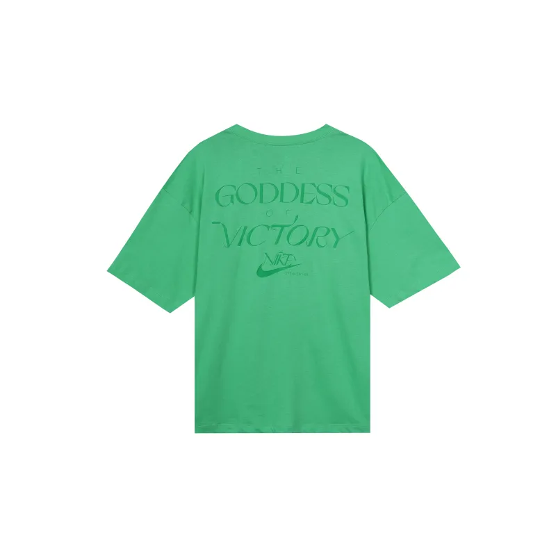 Nike Drop Shoulder Sleeve T Shirt Women's Green-1