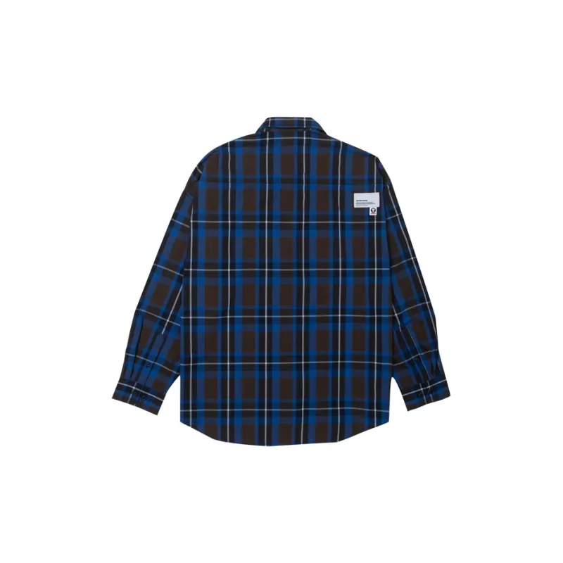Aape By *A Bathing APE® Check print Logo print Shirt-1