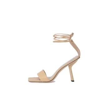 By Far Devon 100mm Leather Sandals Women's
