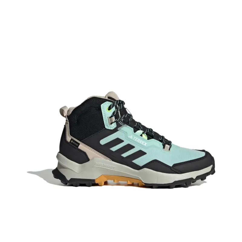 Adidas Terrex AX4 Mid Gore Tex Semi Flash Aqua Core Black Preloved Yellow Women's-1