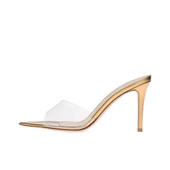 GIANVITO ROSSI Elle 105mm Transparent Mules