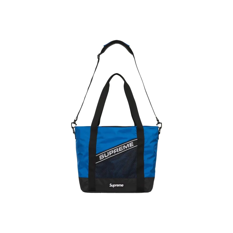 Supreme Waterproof Nylon Tote Bag, Shopping Bag, Handbag Regular Unisex Blue-3