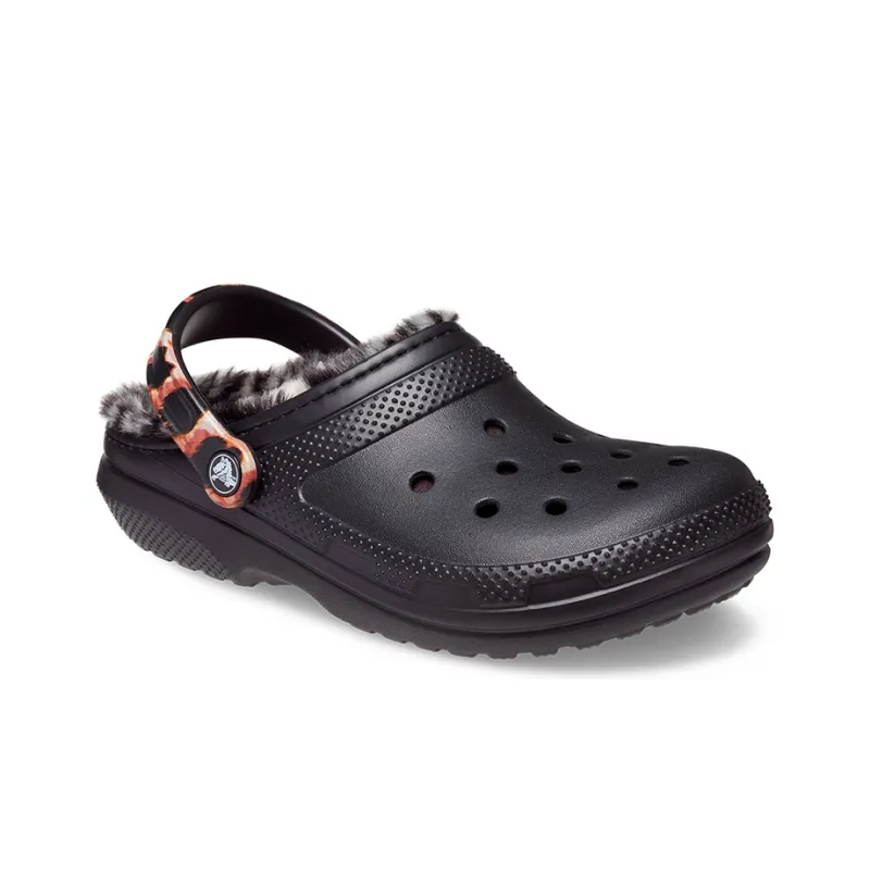 Crocs Classic Lined Animal Remix Clog 'Black & Multi'-2