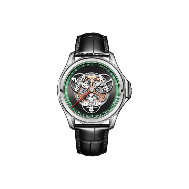 REEF TIGER Automatic Mechanical Movement Watch Men's Watches Silver Dial OBL DK-4