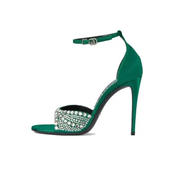 GUCCI 100mm Crystal embellished Sandals