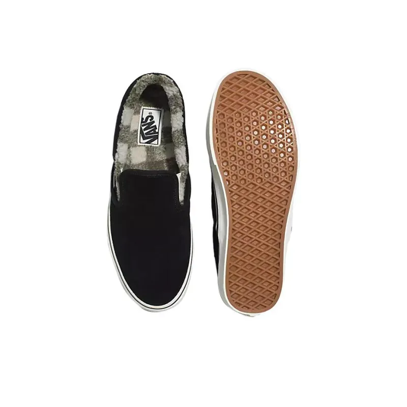 Vans Classic Slip On Cozy Hug Sherpa 'Black'-3