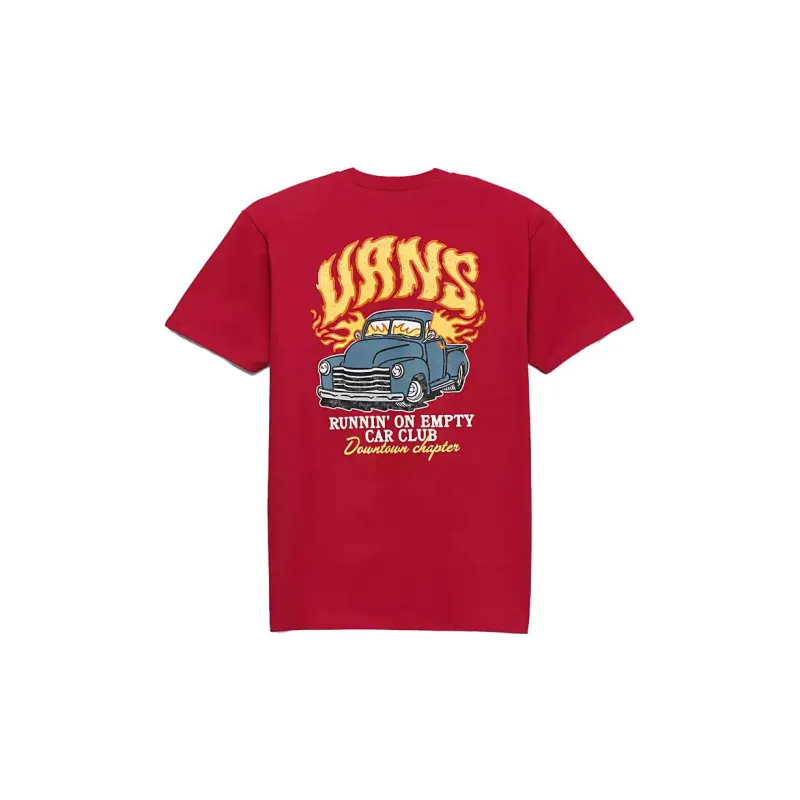 Vans RUNNING ON EMPTY T-Shirts Unisex Red-1