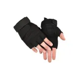 10 Upgraded Abrasion-Resistant Half-Finger Style Black