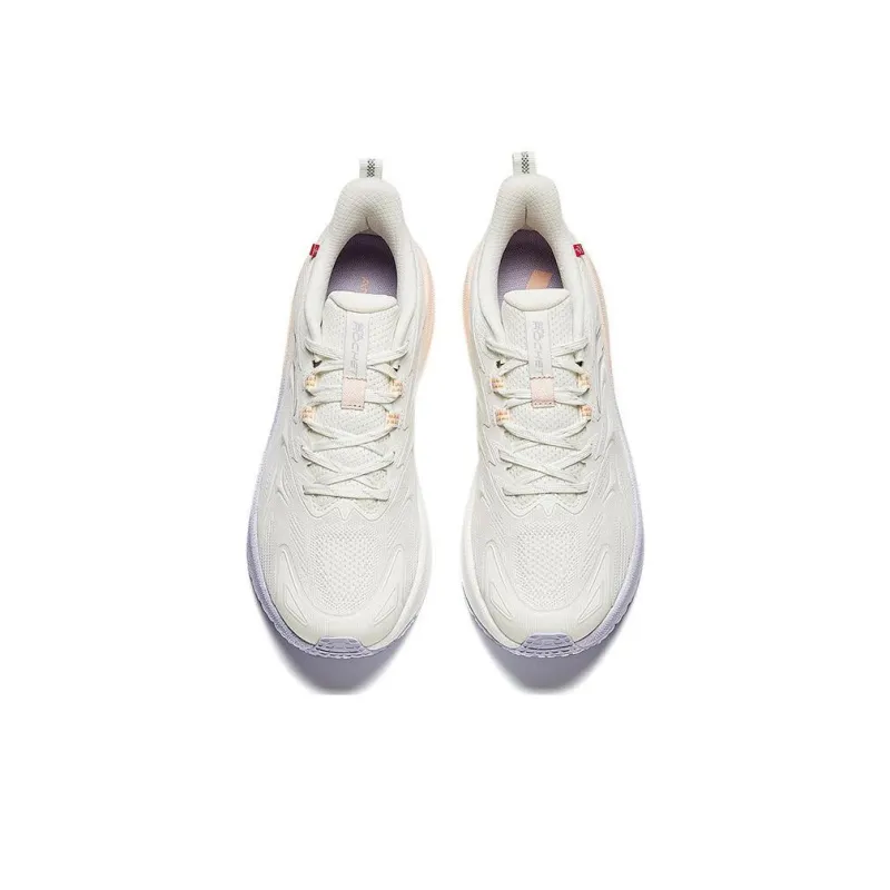 Anta Rocket 5.0 Cushioning Wear Resistant Low Top Training Running Shoes Women's White Silver-2