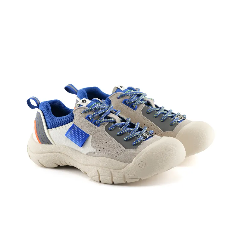 STUCKB Abrasion Resistant Slip Resistant Low Top Outdoor Shoes Unisex Beige Gray-2
