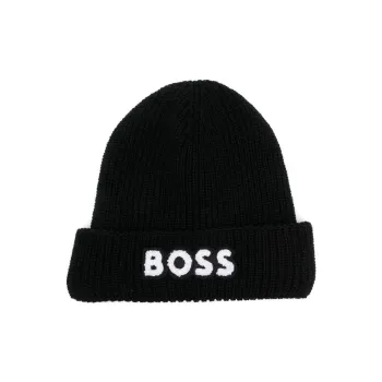 HUGO BOSS Embroidered logo Beanie Hat