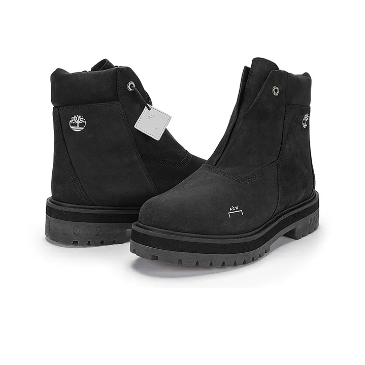 Timberland X A Cold Wall 6 Inch Premium Side Zip Boot 'Jet Black Nubuck'-4