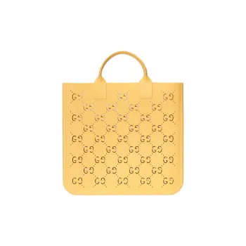 GUCCI Rubber Tote Bag, Shopping Bag, Handbag, Kids' Bag Kids' Yellow