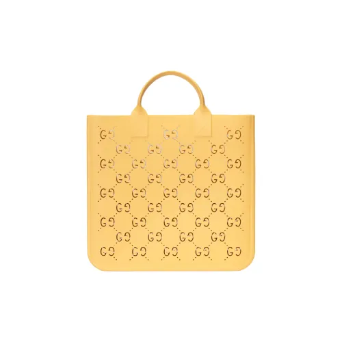 GUCCI Rubber Tote choo Bag, Shopping Bag, Handbag, Kids' Bag Kids' Yellow