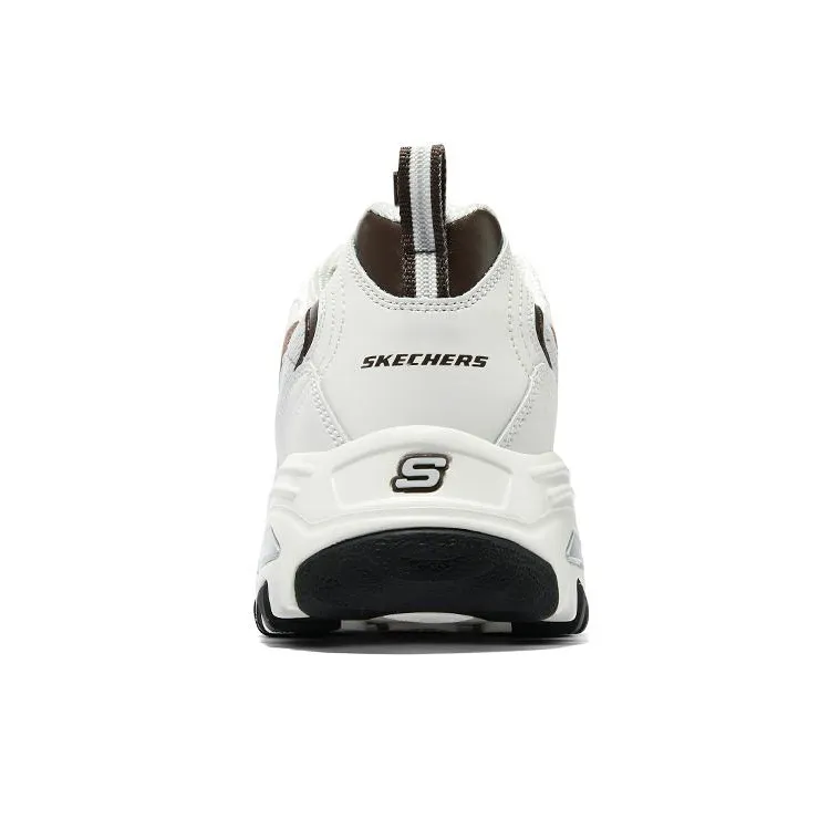 Skechers D'Lites Varsity Spirit Sneaker 'White Brown Grey'-4