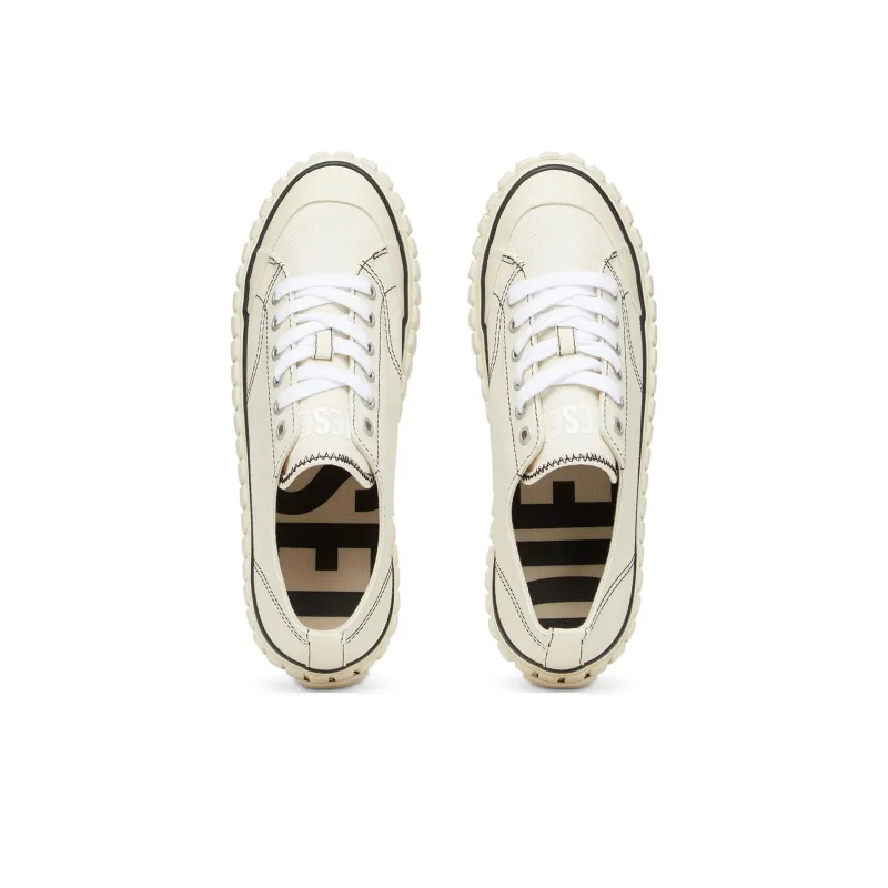 DIESEL S-Hanami Low-Top Skateboard Shoes Women's White-3