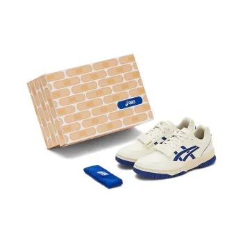 Asics Gel Spotlyte Low V2 Low Top Vintage Basketball Shoes Unisex White Blue