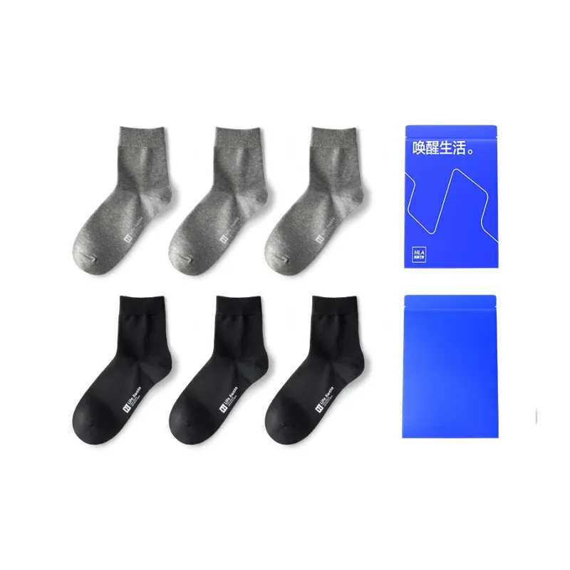 HLA Mid Calf Socks Men's 6 Pairs-22