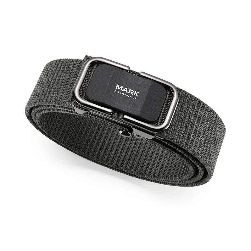 FAIRWHALE Slouchy Design, No Clips Automatic Inward Curling Hair Woven Sports Belts Men's Width 3.4CM-2